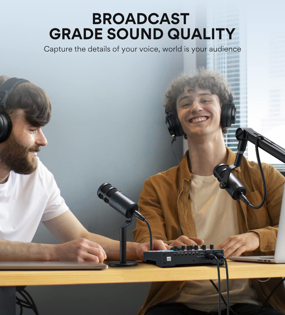 XLR Podcast Microphone, Cardioid Dynamic Metal Desk Mic G144956