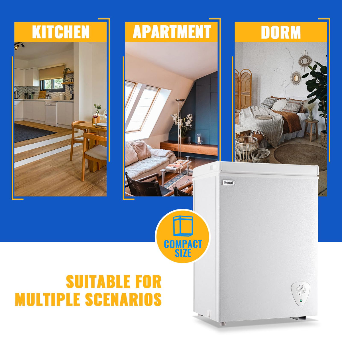White 3.5 Cu.Ft Chest Freezer J32423