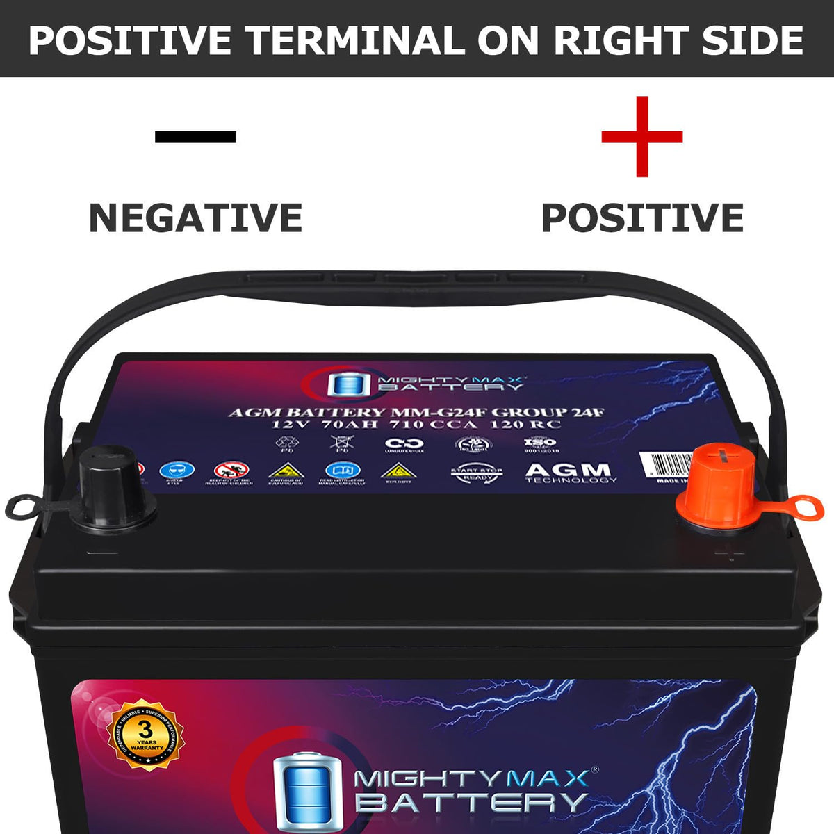12V 70Ah AGM Replacement Battery X273