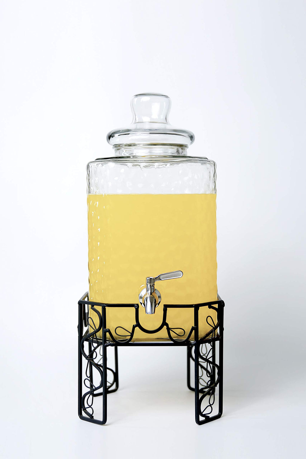 2.5 Gallon Glass Beverage Dispenser with Stainless Steel Spigot B72577