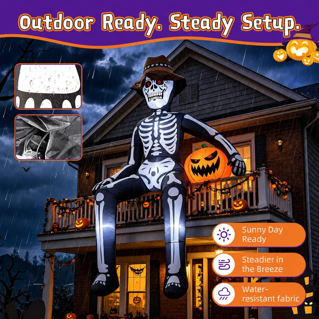 10FT Halloween Inflatable Skeleton Z8883