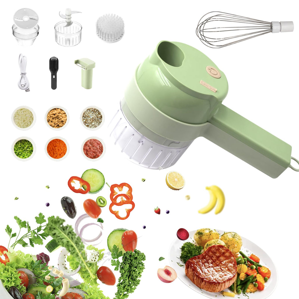 Portable Wireless Electric 4-in-1 Vegetable Cutter Set B8520