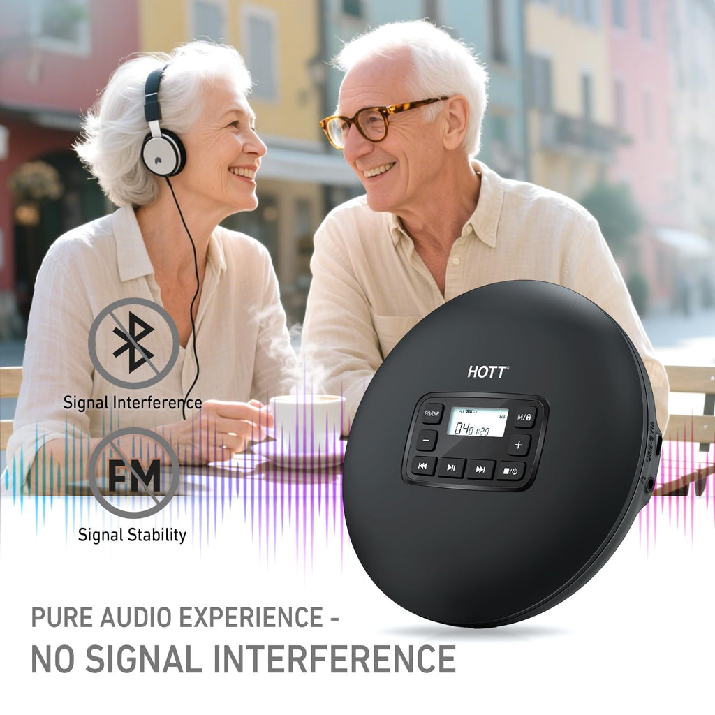 Portable CD Player with Anti-Skip Protection X55709