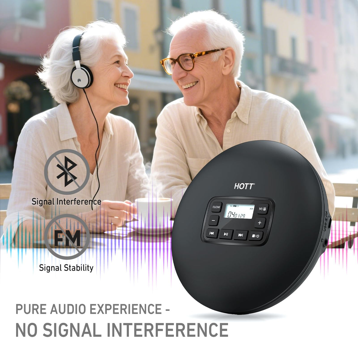 Portable CD Player with Anti-Skip Protection X55709