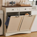 Antique White Tilt Out Trash Cabinet M707