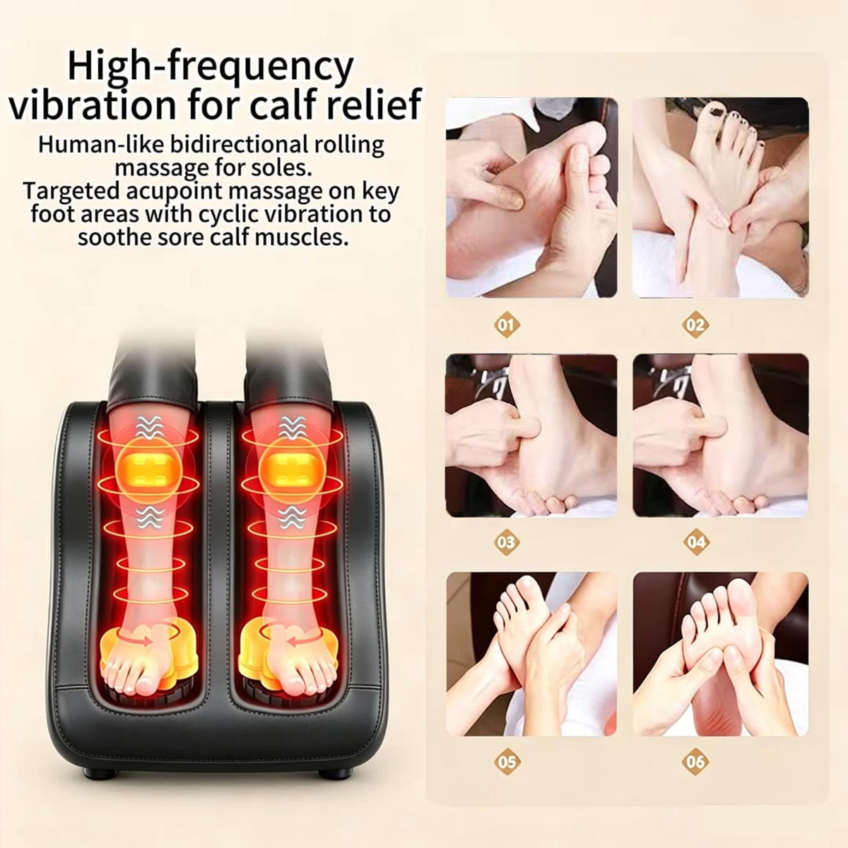 Heated Vibration Full Body Massage Mat N903