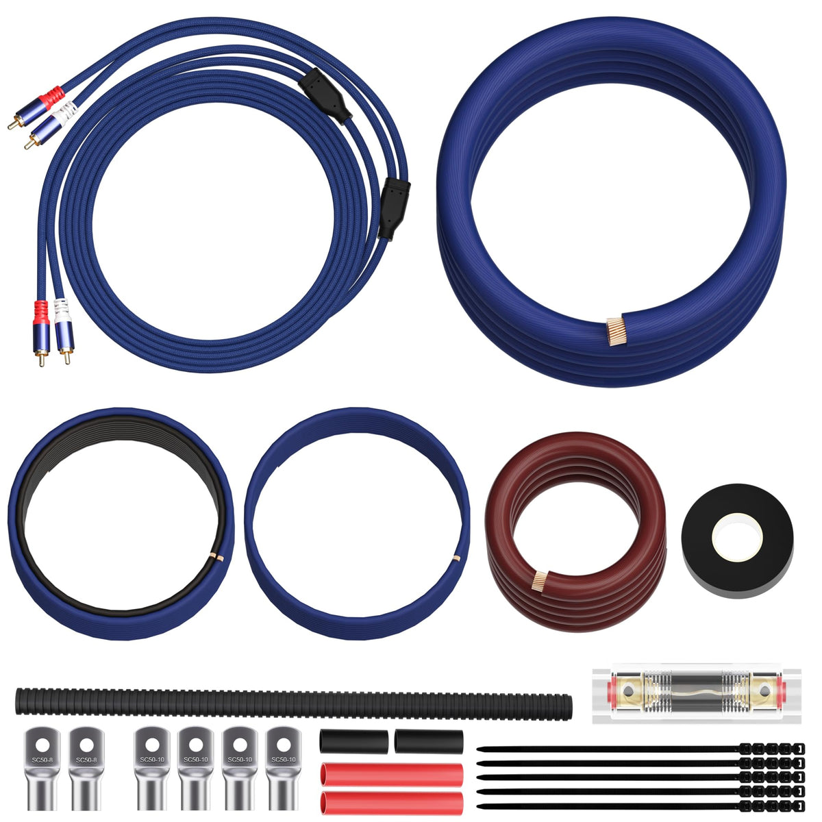 1/0 Gauge Amp Wiring Kit with Fuse Holder M3602