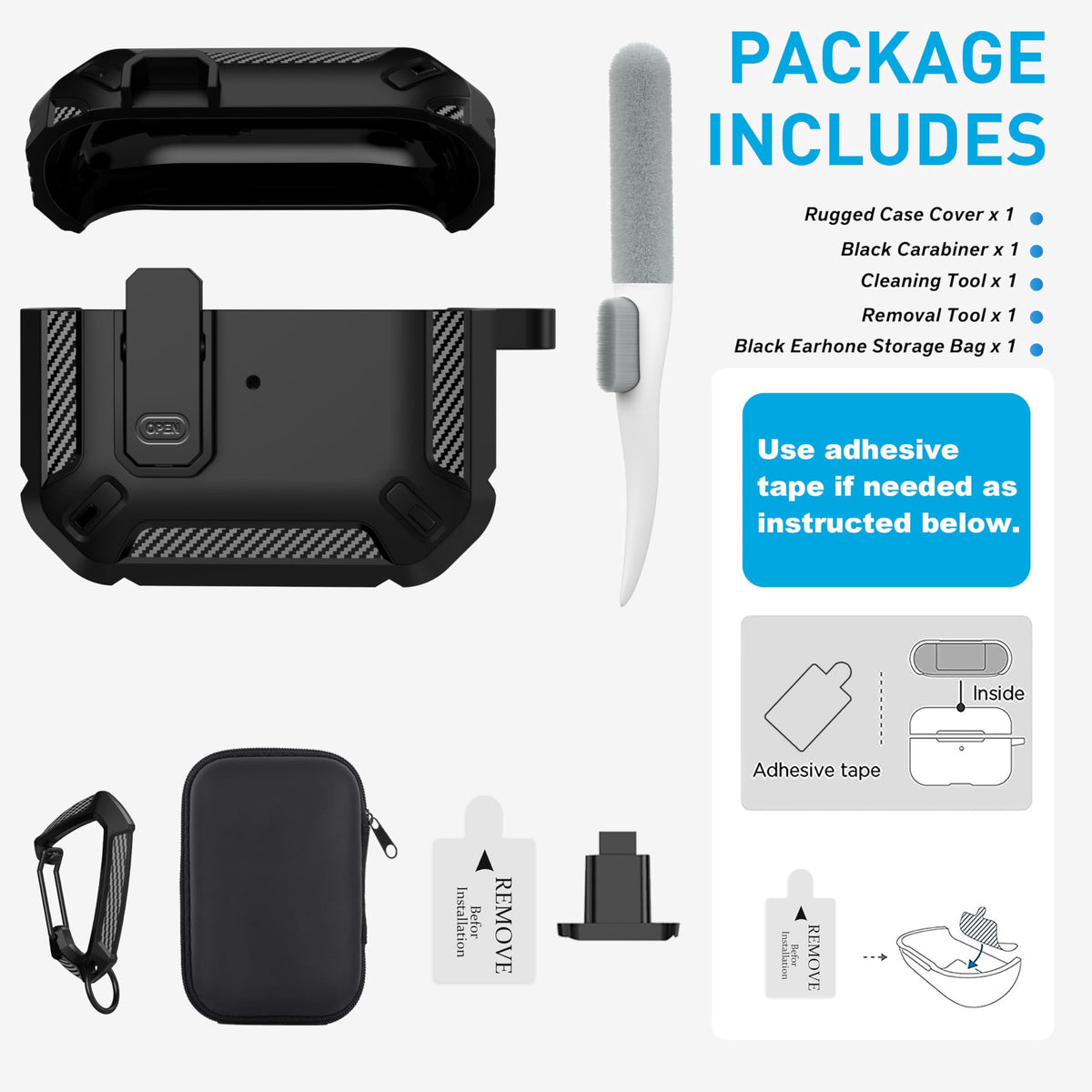 Black Magnetic AirPods 3 Case B11548