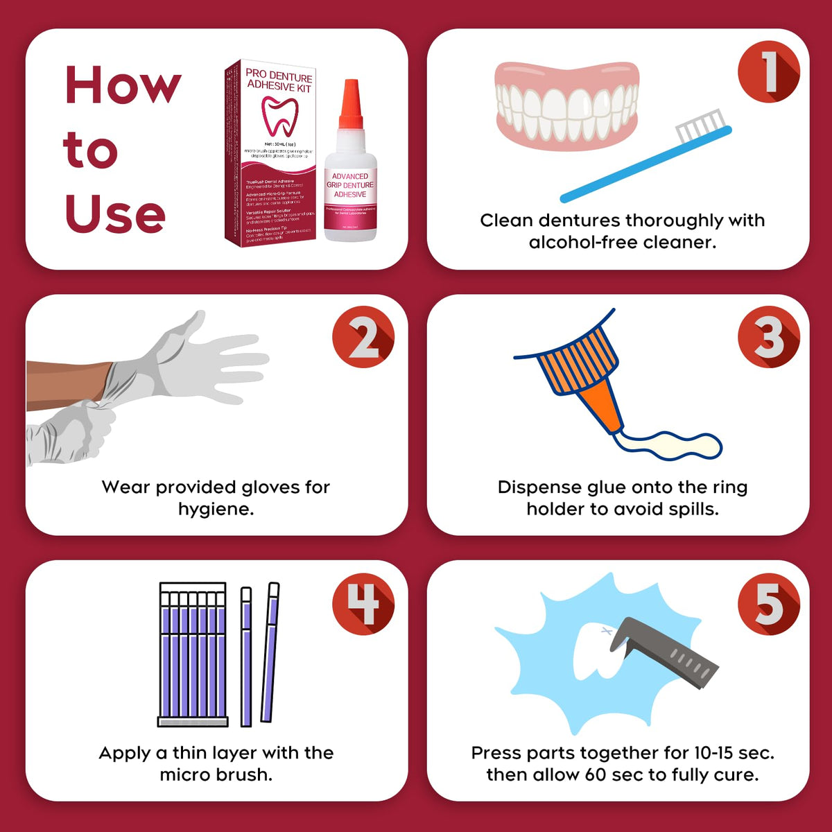 Instant Bonding Dental Glue 1oz E4404