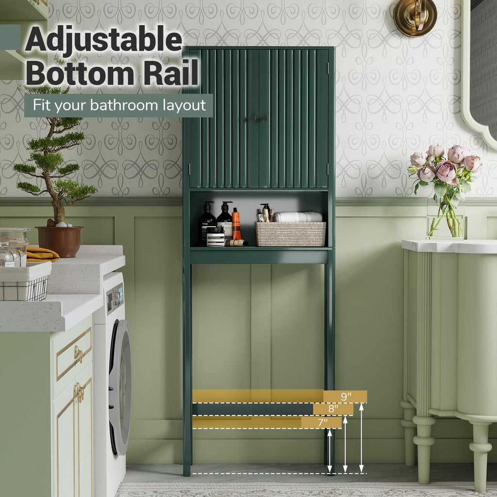 Over The Toilet Storage Cabinet with Fluted Doors C75840