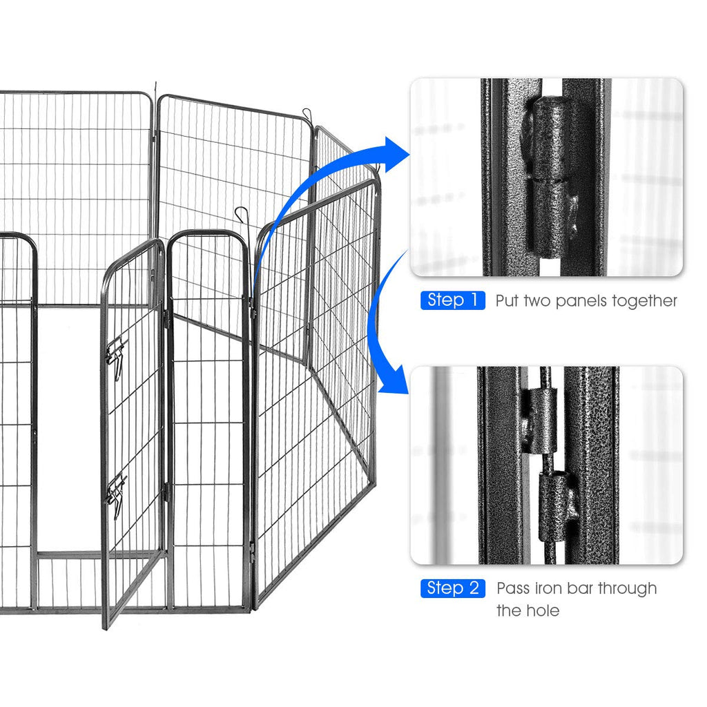 48 inch 8 Panel Metal Dog Playpen C88140