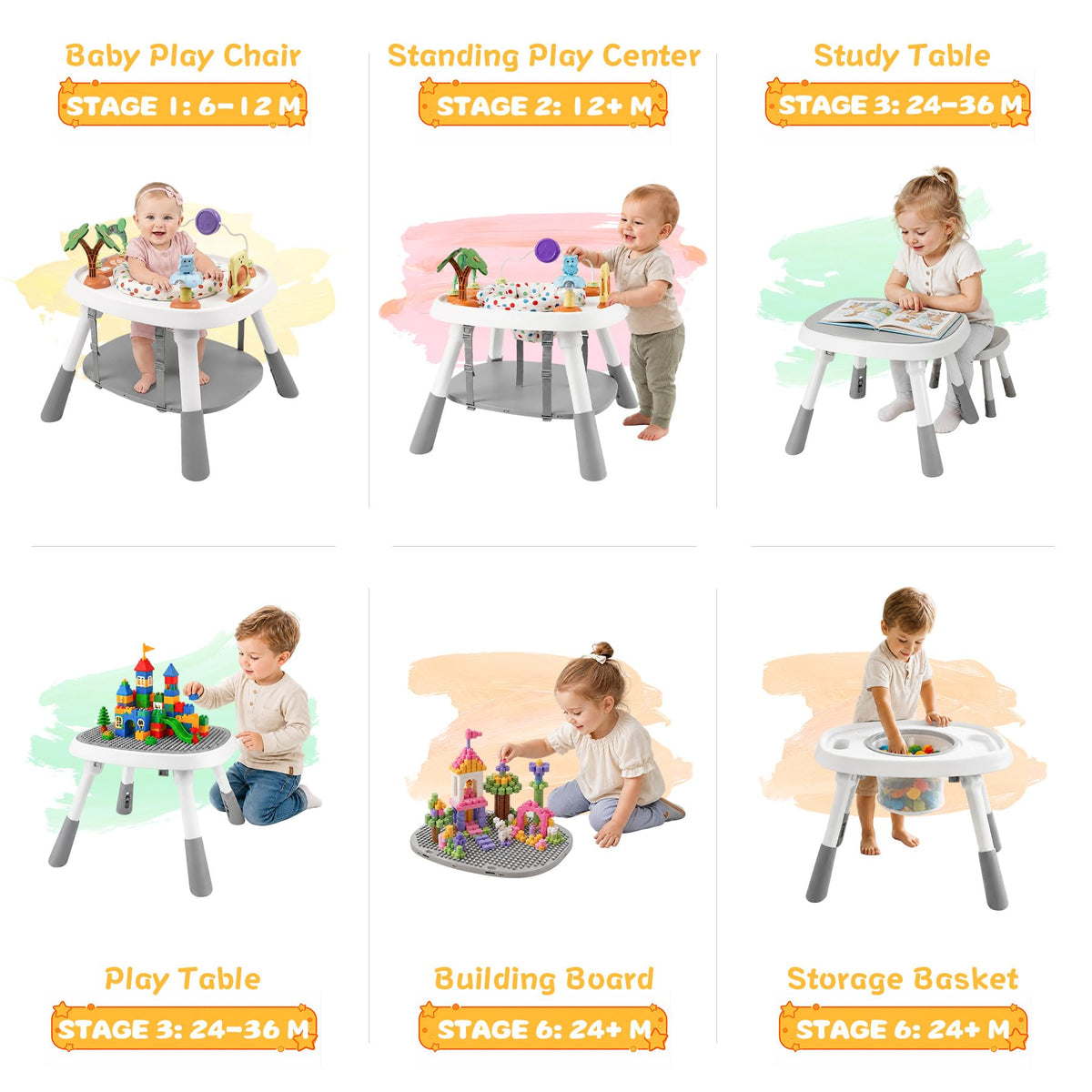 6-in-1 Baby Activity Center W3209