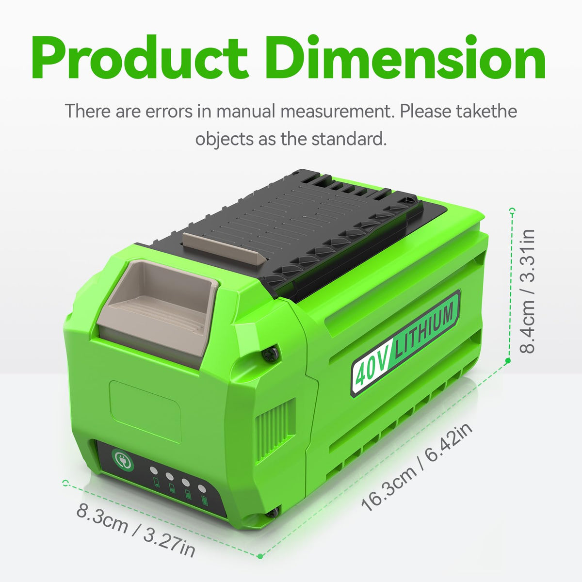 2 Packs 40 Volt 7500mAh High-Capacity Battery Y2038