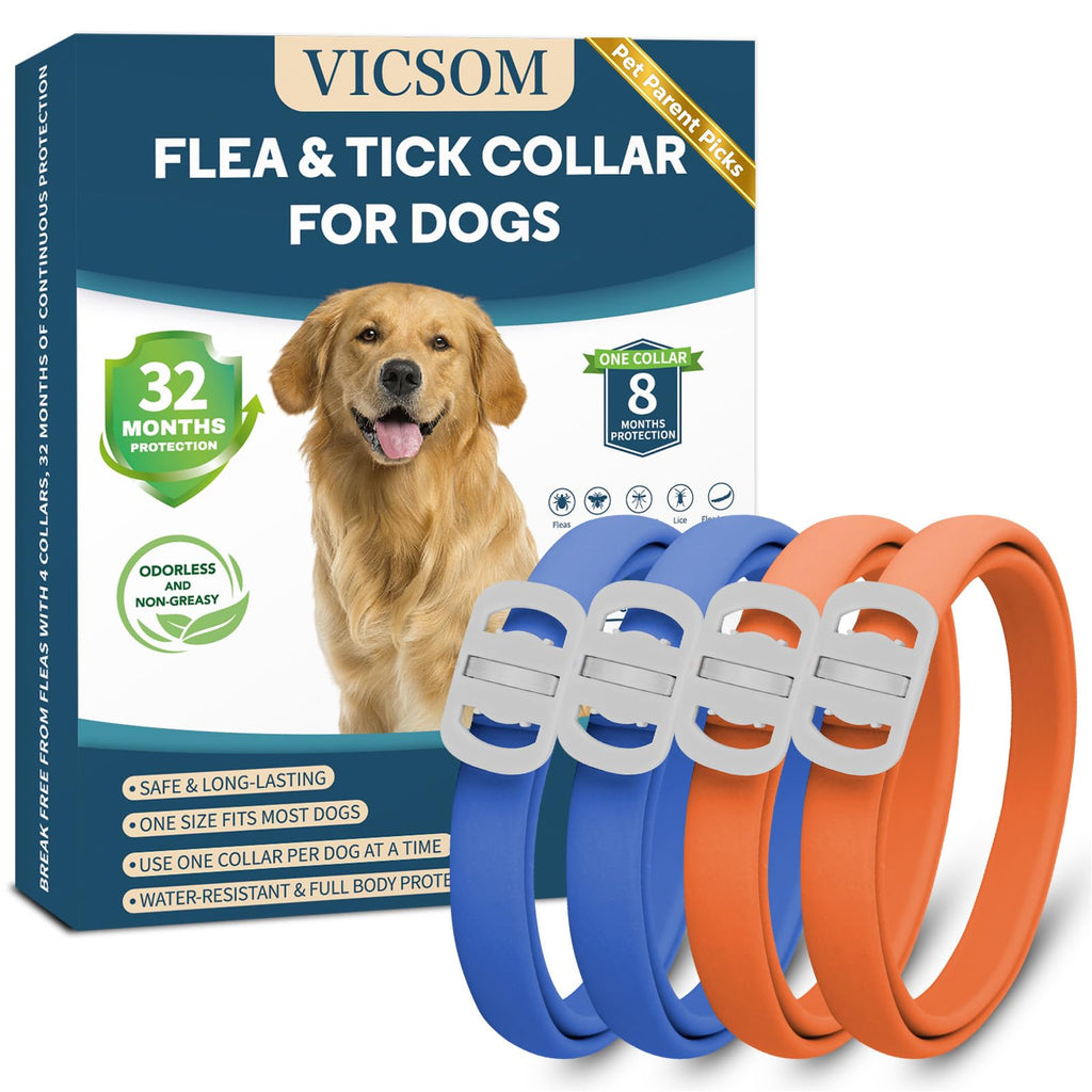 Flea Collar for Dogs 4 Pack U711