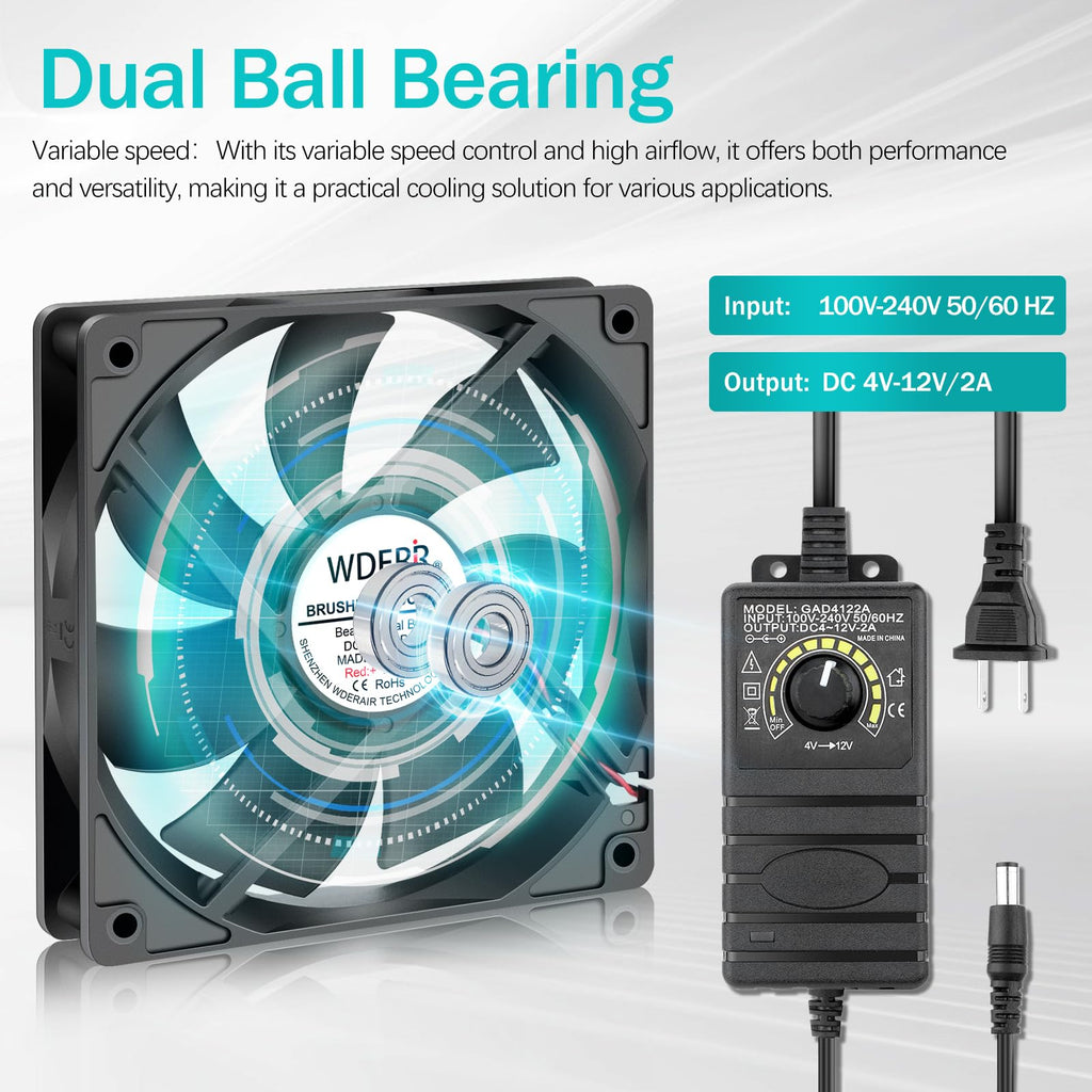 120mm x 25mm IP67 Waterproof Cooling Fan H588102