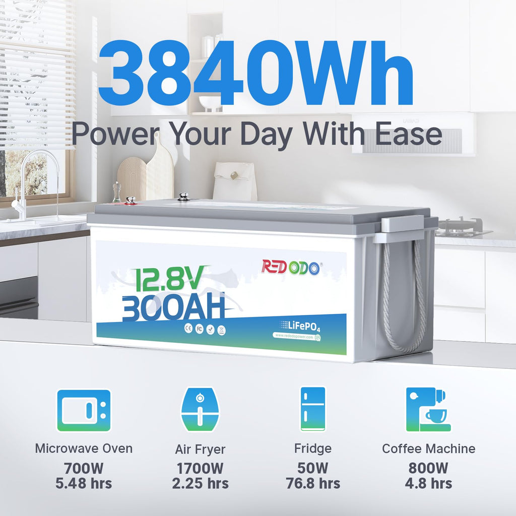 12V 300Ah LiFePO4 Marine Battery D8180