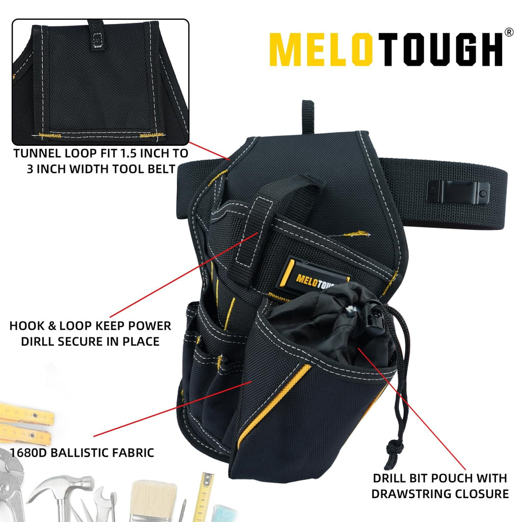 3-in-1 Drill Holster with Magnetic Wristband F671