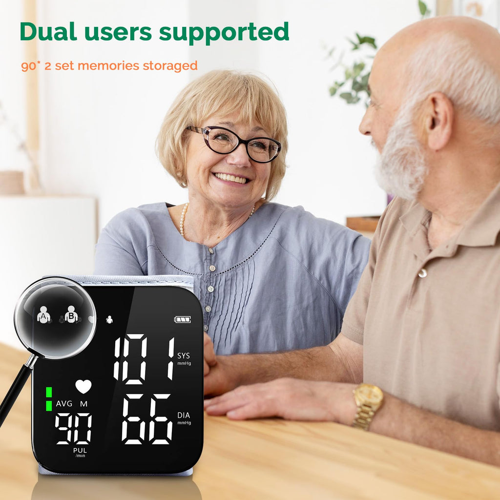 Wrist Blood Pressure Monitor Automatic Talking Digital LED Display M1626