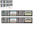 34" Wall Mount Media Storage Rack, CD DVD Organizer Metal Floating Shelf J98594