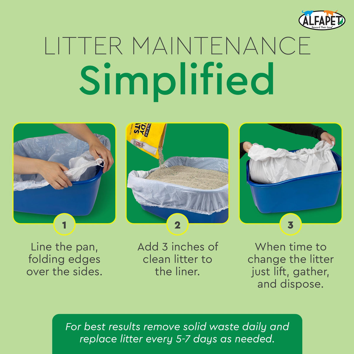 Heavy Duty 52 Pack Litter Box Liners H300
