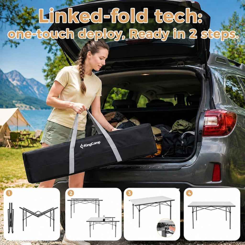 53.5" Heavy Duty Folding Camping Table B2076