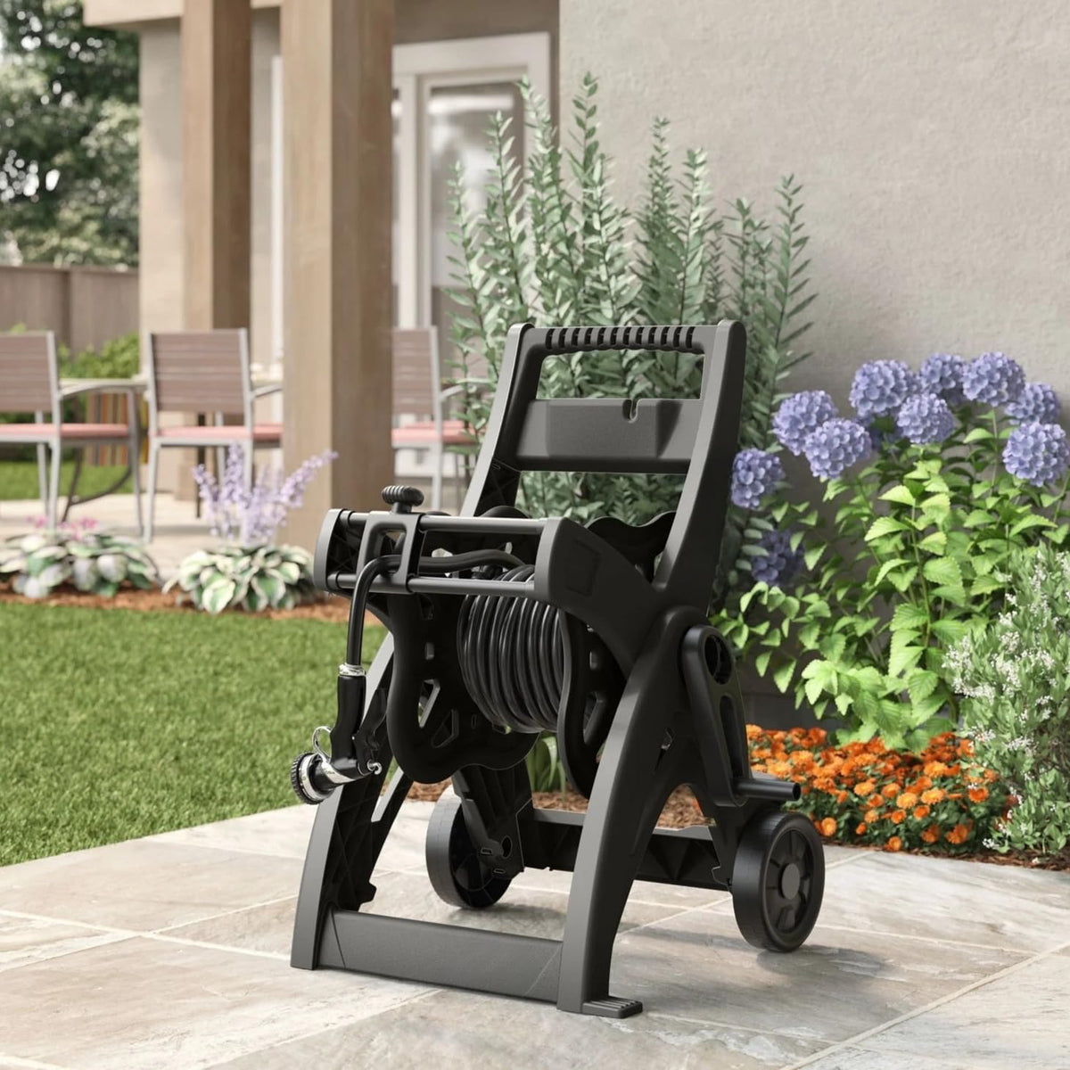 175-inch Wheeled Garden Hose Reel Cart R4867