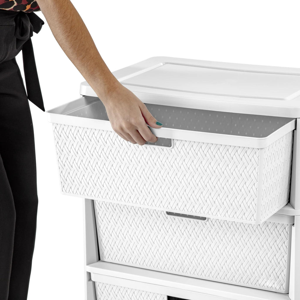 White 3 Drawer Plastic Storage Organizer G101942