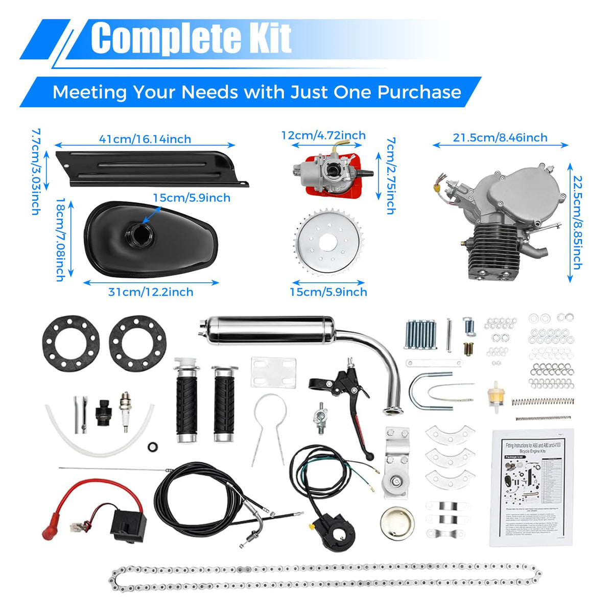 2 Stroke Air Cooling Bicycle Engine Kit Z6559
