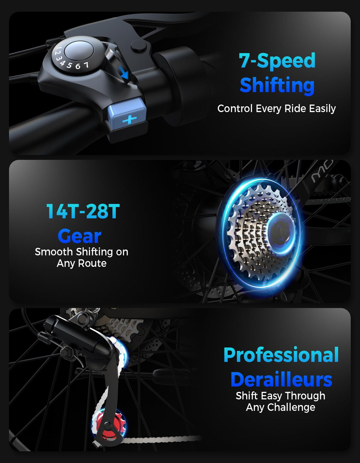 350W 7-Speed Electric Bike H286046