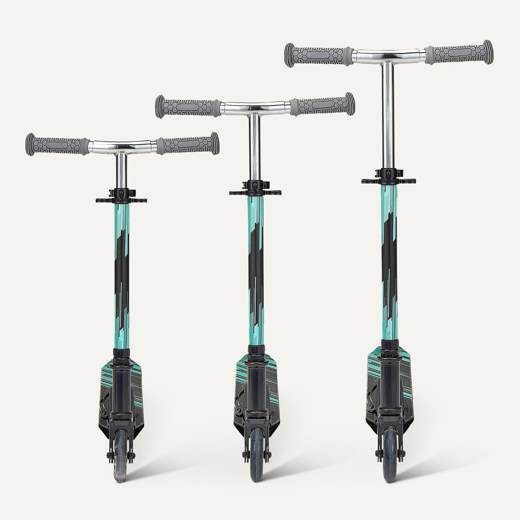 Foldable Light Up Wheels Adjustable Handlebar Aluminum Kids Kick Scooter D274