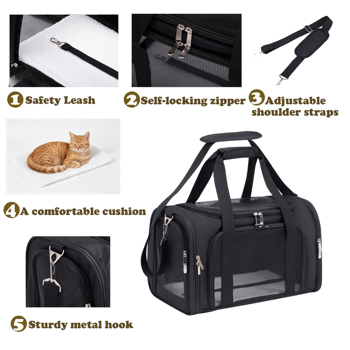 Soft-Sided Foldable Pet Carrier P292747