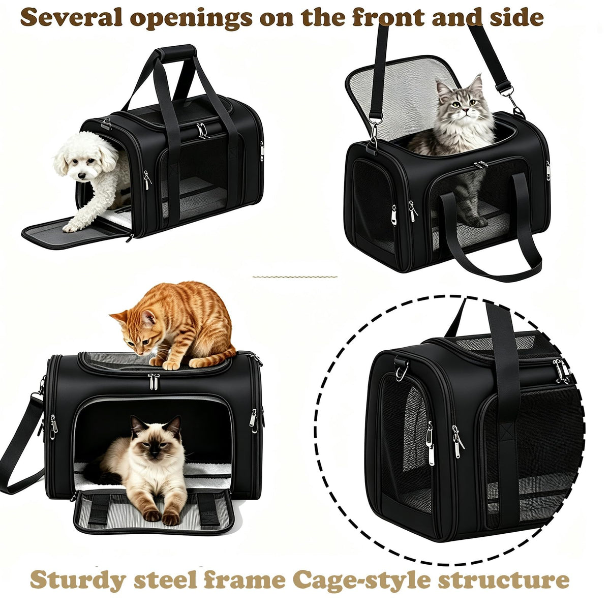 Soft-Sided Foldable Pet Carrier P292747