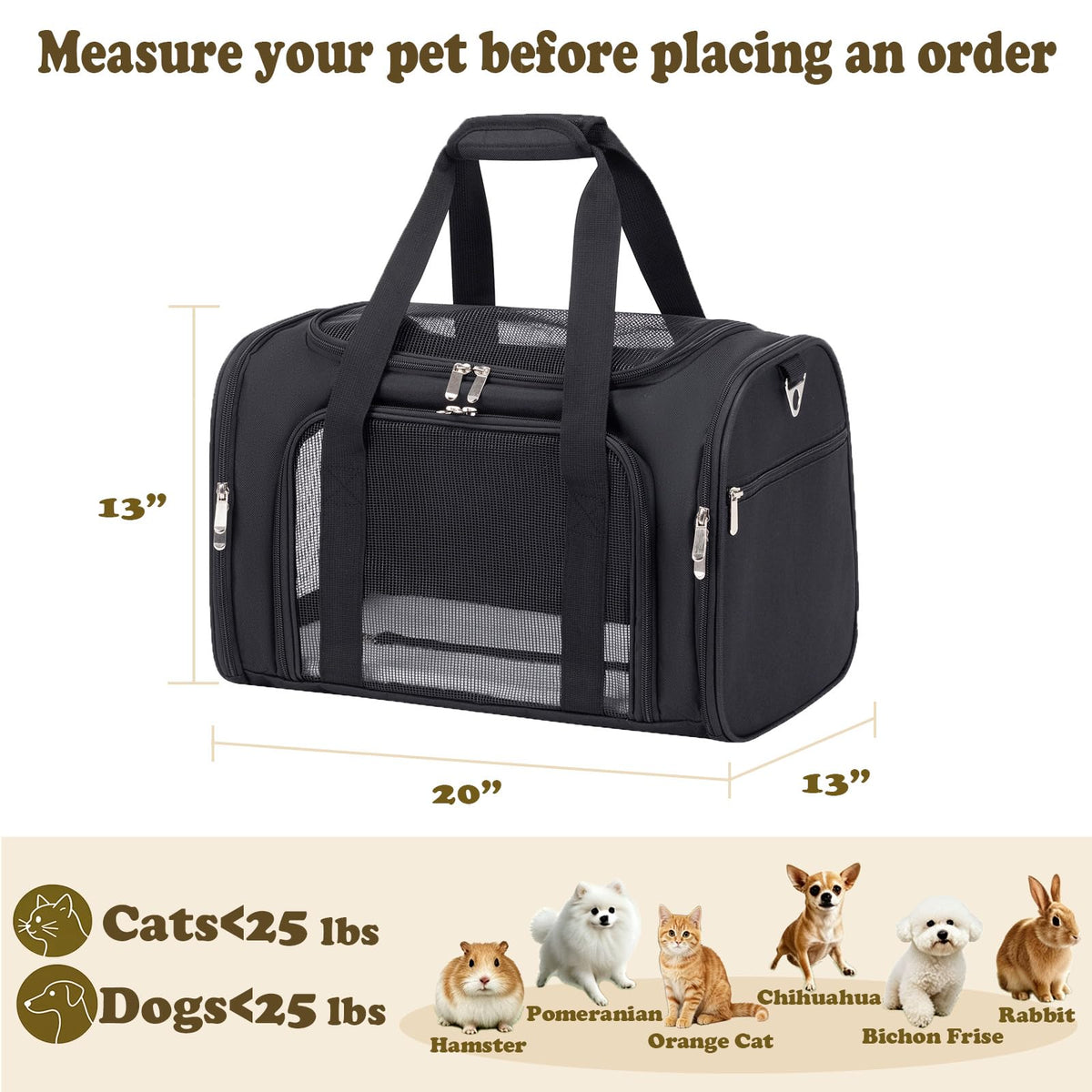 Soft-Sided Foldable Pet Carrier P292747