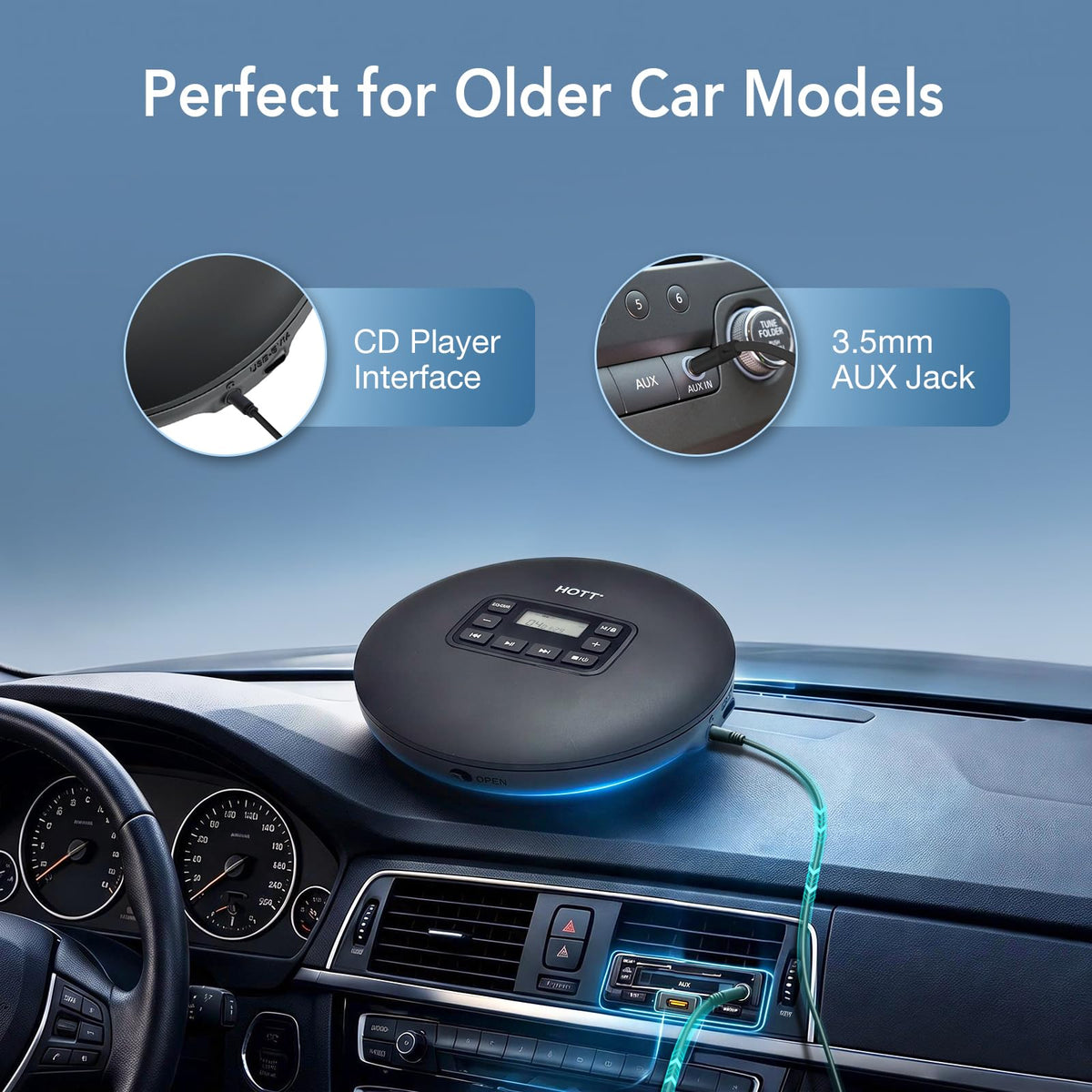 Portable CD Player with Anti-Skip Protection X55709