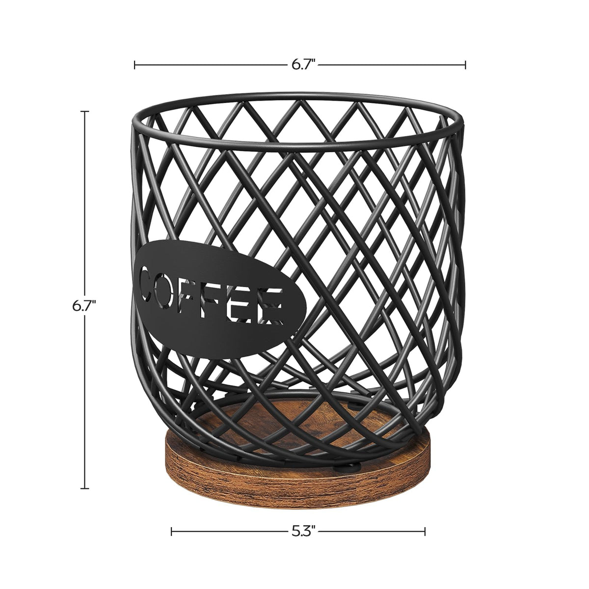 Compatible with K Cup & Nespresso Vertuo Pods Coffee Pod Holder Organizer L1823