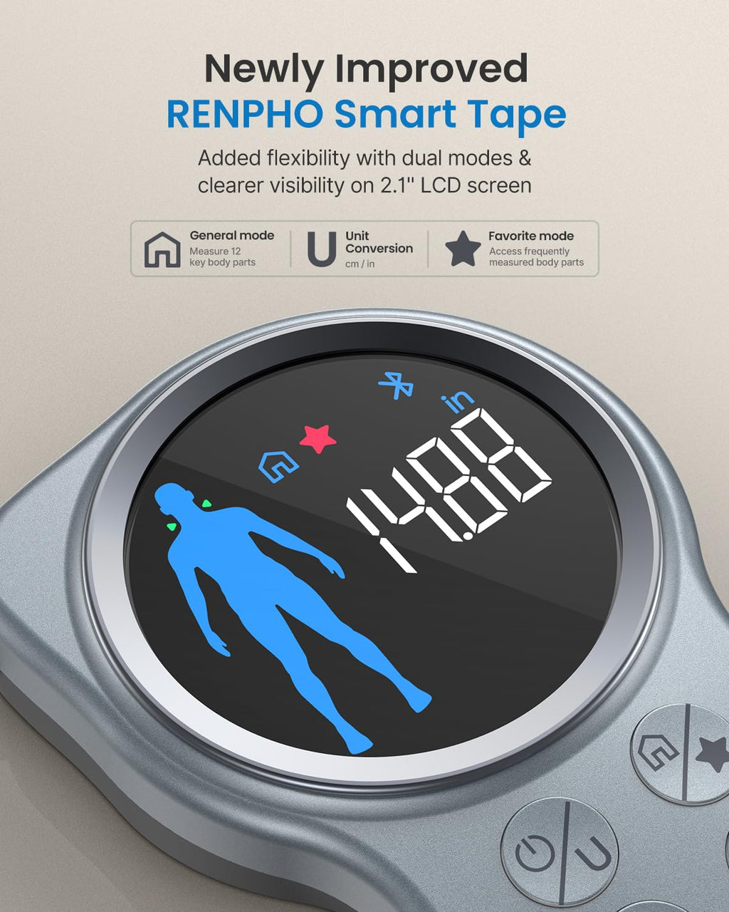 Smart Tape with Large Display, Scale with BMI X11079