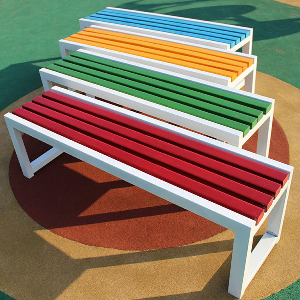 Cast Iron Outdoor Bench Carbonized Finish 150x40x45cm R4919