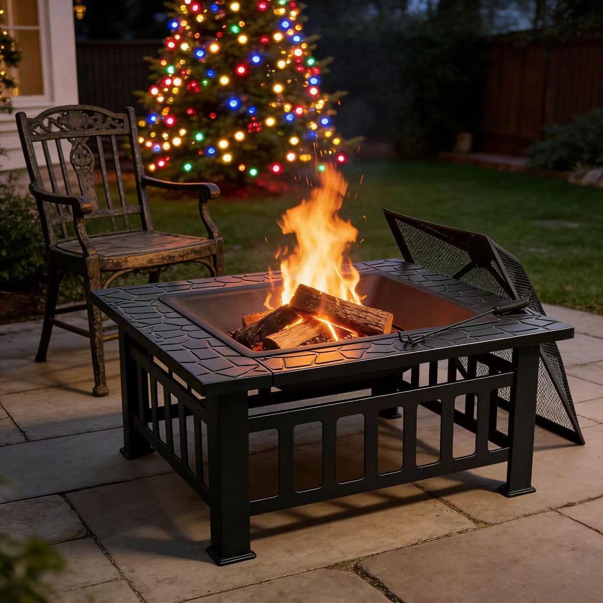 32 inch Outdoor Fire Pit with Grill E9467