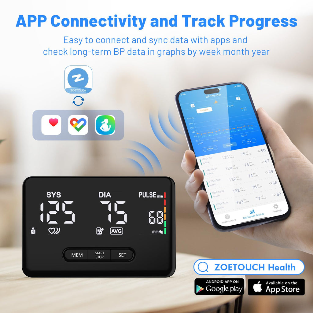 Smart Upper Arm Blood Pressure Monitor Z539