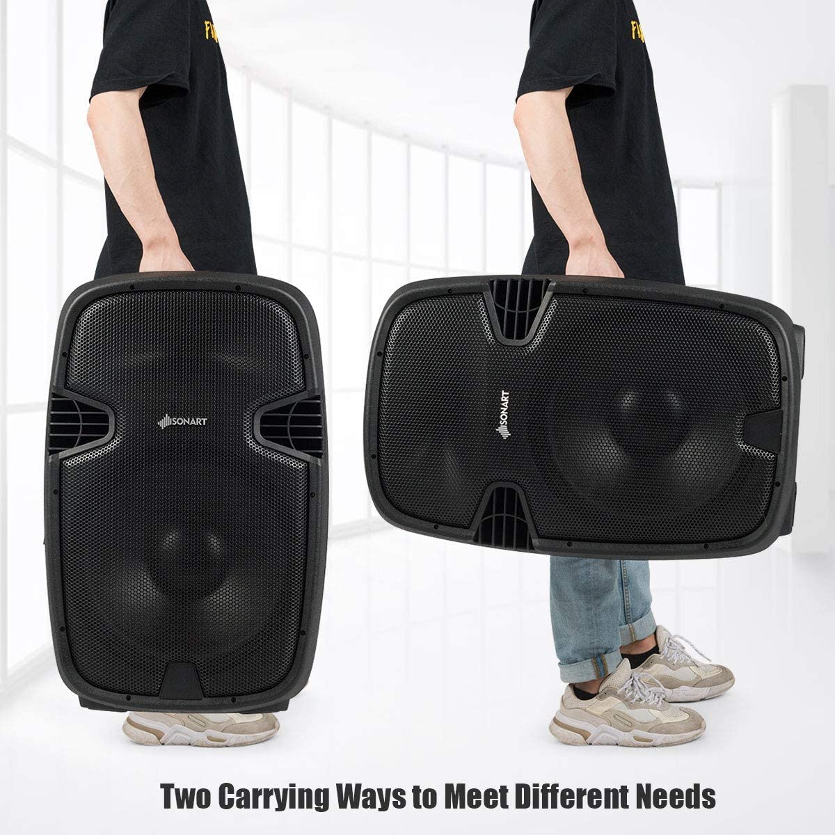 Portable 15" PA Speaker System Set J476
