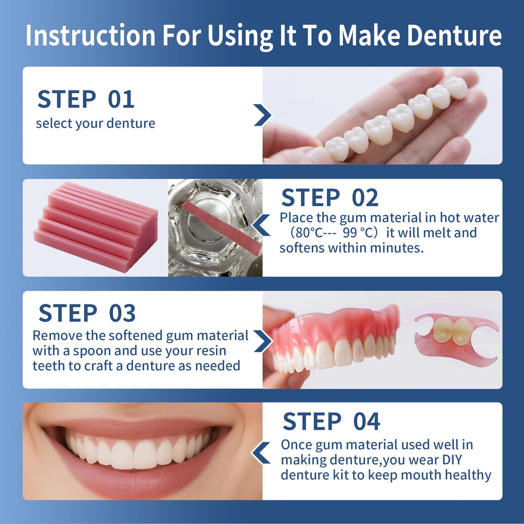 Boil & Fit Denture Reliner Kit for Full or Partial Denture Y5371
