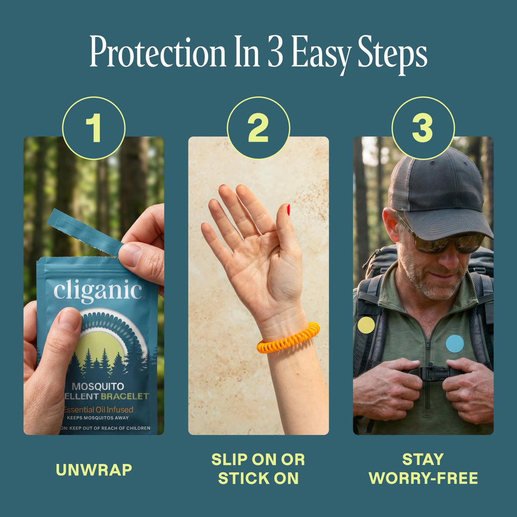 Mosquito Repellent Bracelets & Stickers, 40 Bands & 60 Patches A8453