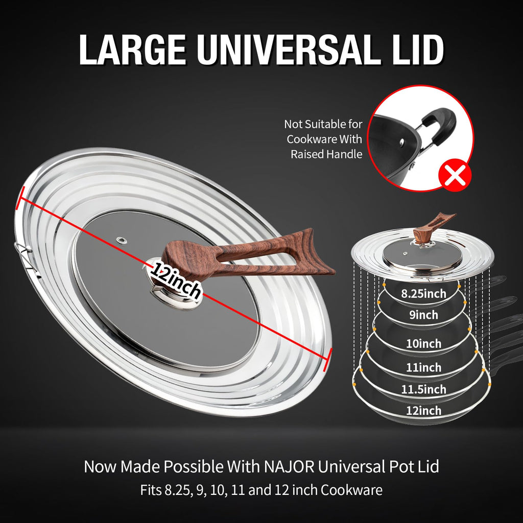 Universal Pan Lid with Tempered Glass G108784