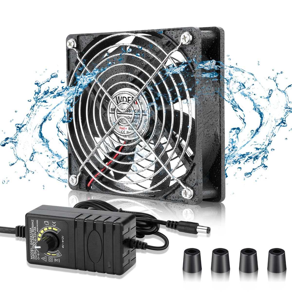 120mm x 25mm IP67 Waterproof Cooling Fan H588102