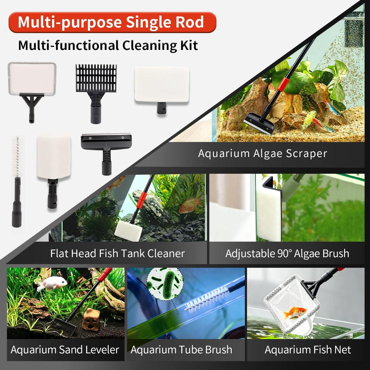 6 in 1 Aquarium Cleaning Kit F267712