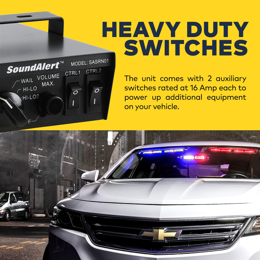 100W Police Siren Emergency PA System Kit E6995