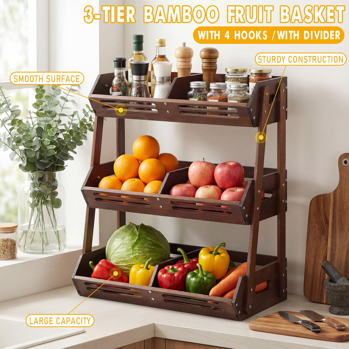 3 Tier Fruit Basket J972