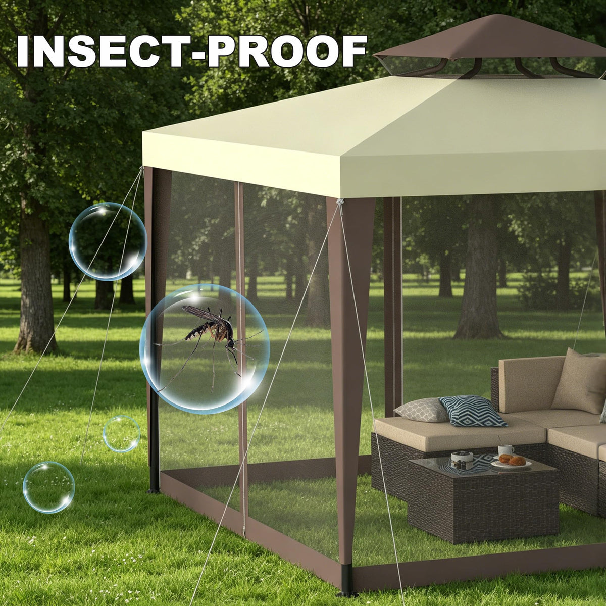 10×10 Outdoor Gazebo Canopy Tent R333