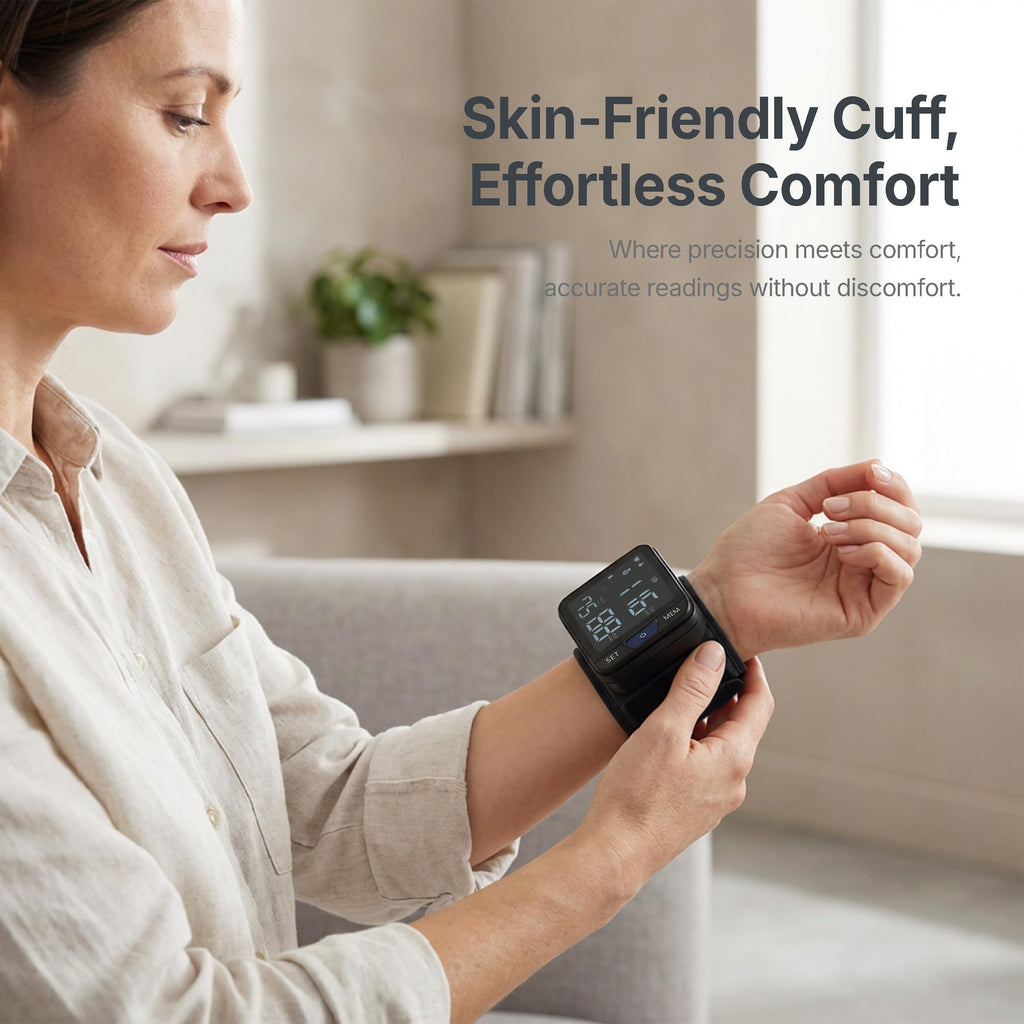 Wrist Blood Pressure Monitor with Voice Broadcast, 240 Memory for 2 Users W21465