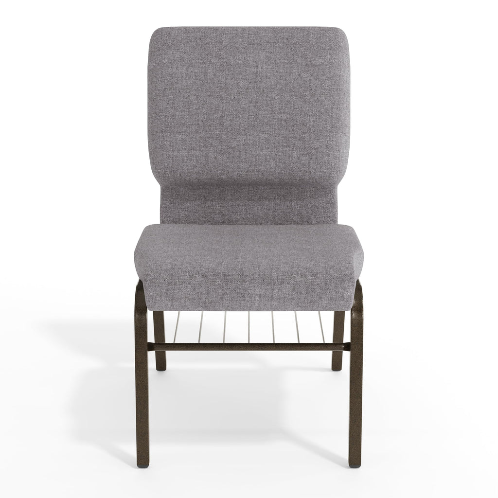 Gray Fabric Church Chair Z7634